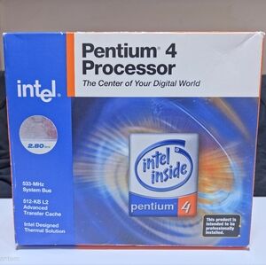 Intel Pentium 4 2.80GHz CPU -512/533/1.5V Socket 478 - Sealed Internal Contents